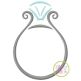 Engagement Ring Embroidery | Machine Embroidery Designs by JuJu