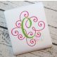 Itch 2 Stitch Elegant Scroll Two Color Large Monogram Digital Embroidery Machine Designs by JuJu