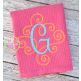 Itch 2 Stitch Elegant Scroll Two Color Large Monogram Digital Embroidery Machine Designs by JuJu
