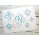 Itch 2 Stitch Elegant Scroll Two Color Small Monogram Digital Embroidery Machine Designs by JuJu