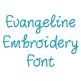 Evangeline Embroidery Font | Machine Embroidery Designs by JuJu