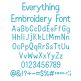 Everything Embroidery Font | Machine Embroidery Designs by JuJu
