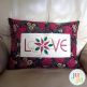 Christmas Pillow Love by Oma's Place | Machine Embroidery Designs by JuJu
