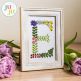 Garden Heirloom Floral Monogram Embroidery Font | Machine Embroidery Designs by JuJu