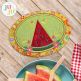 In The Hoop Watermelon Coaster Project | Machine Embroidery Designs by JuJu