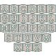 Embossed Plaid Alphabet Embroidery Font | Machine Embroidery Designs by JuJu