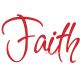 Faith - Inspirational Words | Machine Embroidery Designs by JuJu