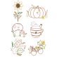 Fall Favorites Machine Embroidery Designs by JuJu