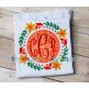 Fall Floral Frame | Machine Embroidery Designs by JuJu