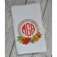 Fall Leaves Monogram Frame | Machine Embroidery Designs by JuJu
