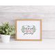 Customizable Family Signs 2 | Machine Embroidery Designs by JuJu