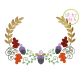 Fancy Acorn Swag Embroidery | Machine Embroidery Designs by JuJu