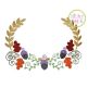 Fancy Acorn Swag Embroidery | Machine Embroidery Designs by JuJu