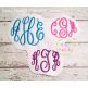 Itch 2 Stitch Fancy Circle Small Monogram Digital Embroidery Machine Designs by JuJu