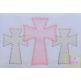 Fancy Cross Trio Sketch Embroidery | Machine Embroidery Designs by JuJu