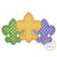 Fancy Fleur De Lis Trio Applique | Machine Embroidery Designs by JuJu