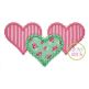 Fancy Heart Trio Applique | Machine Embroidery Designs by JuJu