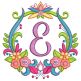 Fancy Monogram Frames Machine Embroidery Designs by JuJu