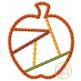 Fancy Patchwork Apple Applique | Machine Embroidery Designs by JuJu