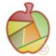 Fancy Patchwork Apple Sketch Embroidery | Machine Embroidery Designs by JuJu