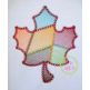 Fancy Patchwork Leaf Sketch Embroidery | Machine Embroidery Designs by JuJu