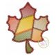 Fancy Patchwork Leaf Sketch Embroidery | Machine Embroidery Designs by JuJu