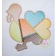 Fancy Patchwork Turkey Sketch Embroidery | Machine Embroidery Designs by JuJu