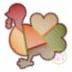 Fancy Patchwork Turkey Sketch Embroidery | Machine Embroidery Designs by JuJu