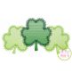 Fancy Shamrock Trio Sketch Embroidery | Machine Embroidery Designs by JuJu