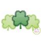 Fancy Shamrock Trio Sketch Embroidery | Machine Embroidery Designs by JuJu