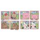Farm Animal Squares 1 Applique Machine Embroidery Designs by JuJu 