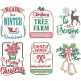 Farm Fresh Christmas 6 Machine Embroidery Designs by JuJu
