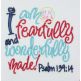 Fearfully and Wonderfully Made | Machine Embroidery Designs by JuJu