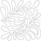 Feathers 1 End-to-End Quilting | Machine Embroidery Designs by JuJu