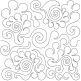 Feathers 3 End-to-End Quilting | Machine Embroidery Designs by JuJu