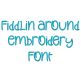 Fiddlin Around Embroidery Font | Machine Embroidery Designs by JuJu