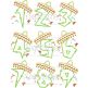Fiesta Birthday Numbers Applique