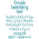 Fireside Embroidery Font | Machine Embroidery Designs by JuJu