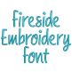 Fireside Embroidery Font | Machine Embroidery Designs by JuJu