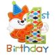 First Birthday Fox Applique | Machine Embroidery Designs by JuJu