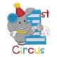 First Circus Elephant Applique | Machine Embroidery Designs by JuJu