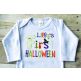 First Halloween Word Art Embroidery Design