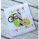 First School Day Worm Applique | Machine Embroidery Designs by JuJu