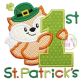 First St Patrick's Fox Applique | Machine Embroidery Designs by JuJu