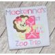 First Zoo Lion Applique | Machine Embroidery Designs by JuJu