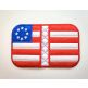 ITH Patriotic Flag Pot Holder | Machine Embroidery Designs by JuJu