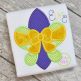Fleur De Lis Big Bow Applique | Machine Embroidery Designs by JuJu