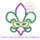 Fleur de lis Mask Applique | Machine Embroidery Designs by JuJu