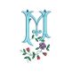 Fleur de Lis Monogram Machine Embroidery Designs by JuJu