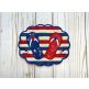 ITH Patriotic Flip Flops Mug Rug | Machine Embroidery Designs by JuJu